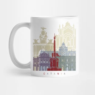 Catania skyline poster Mug